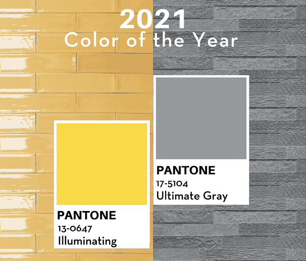 Xám đậm - ultimate gray & Vàng rực rỡ - illumianting