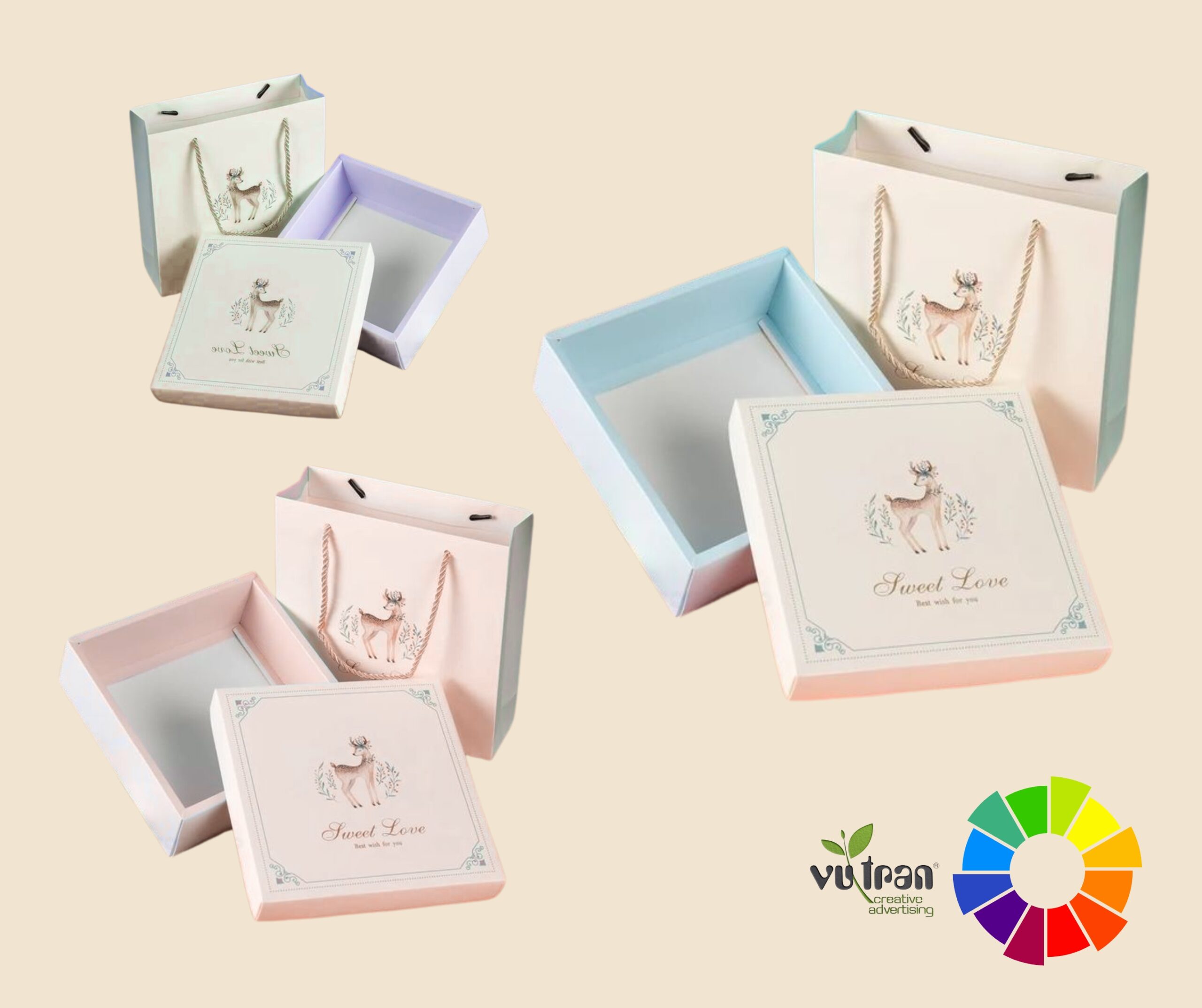 Hộp cứng nắp rời cao cấp, sang trọng