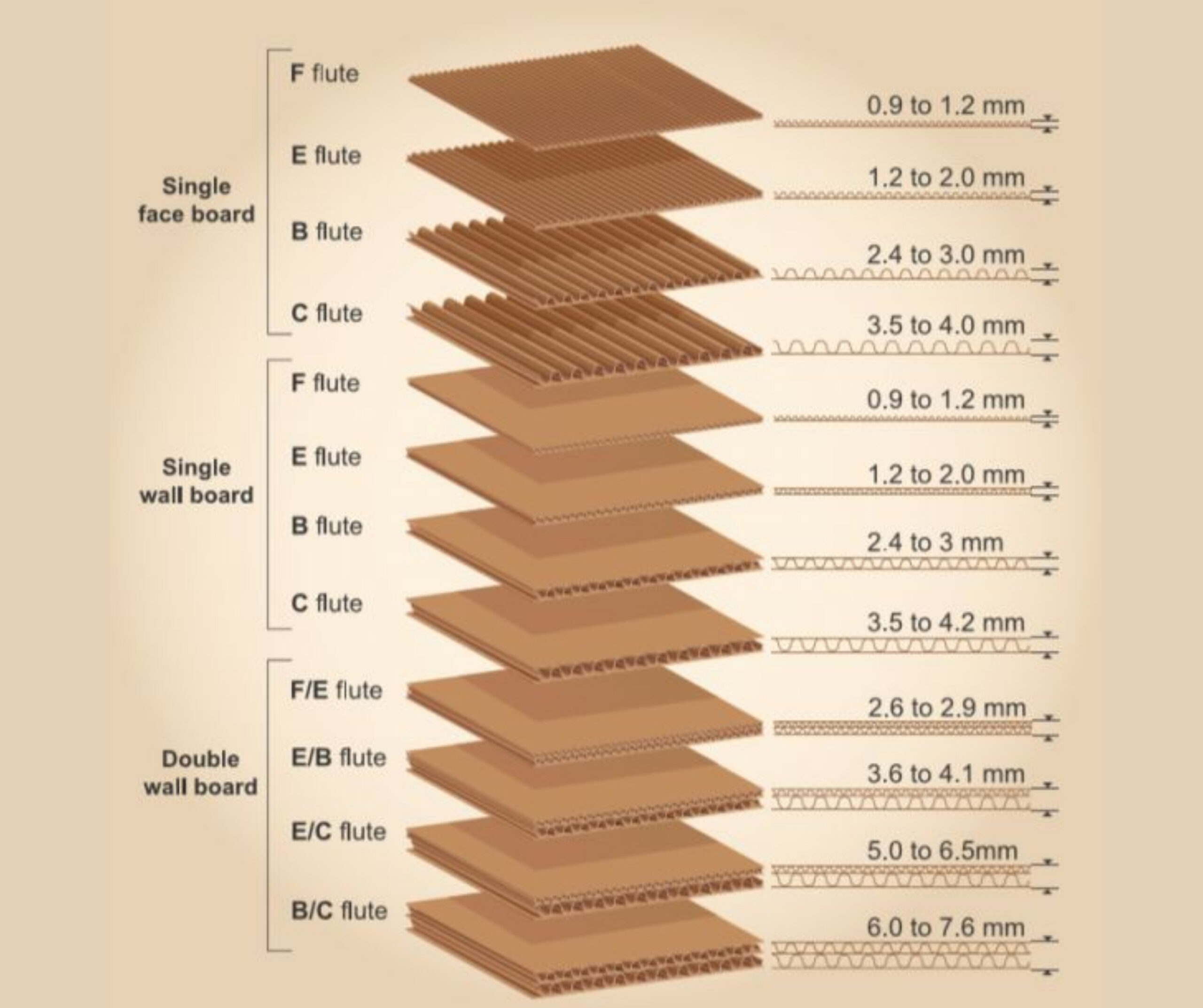 cấu trúc nhiều lớp của giấy carton